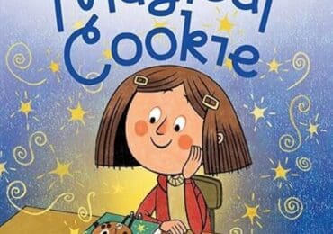 Book cover of a child with a magical cookie